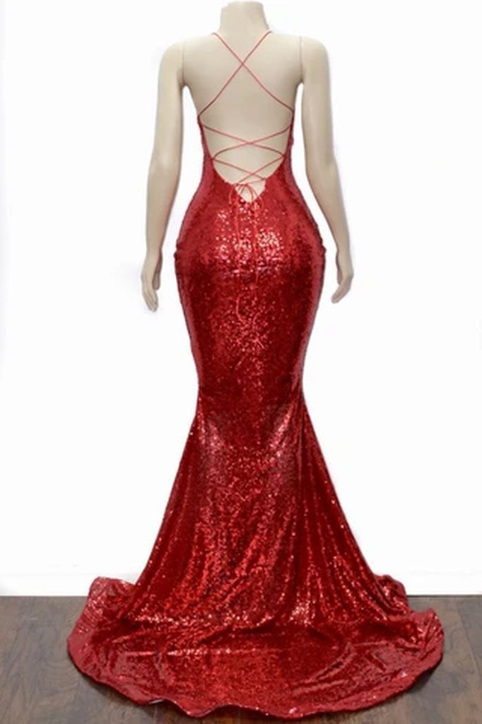 2027 Prom Dresses Sheath Black Halter Criss Cross Sequence Long view 6